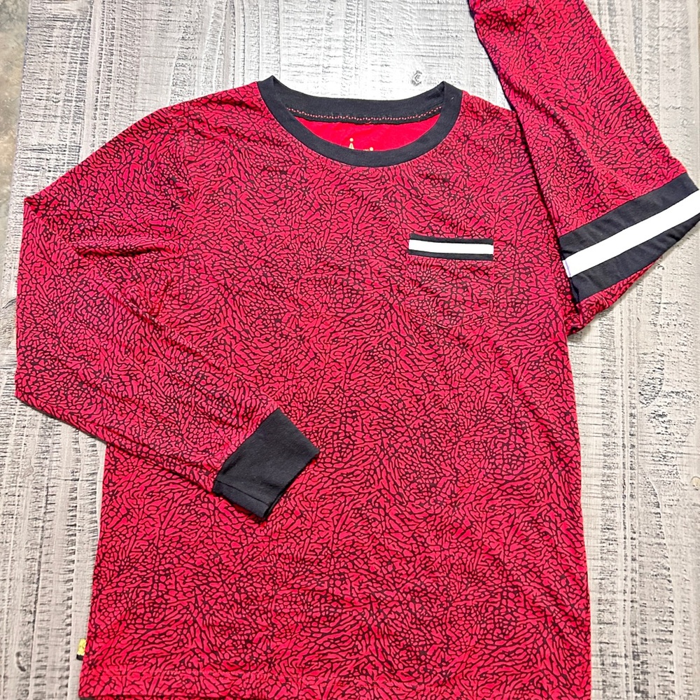 Maxi Milian Red and Black Long Sleeve Shirt